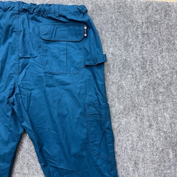 Koi Stretch Lindsey Women's XL Caribbean Blue Scrub Pants 121336 - Picture 10 of 11
